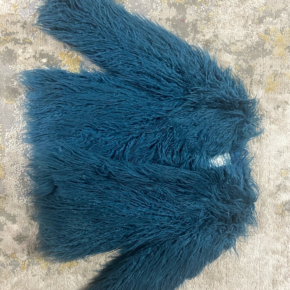 Girls coat shabby fur Zara kids